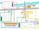 駐車場地図※全駐車場、先着順及び予約不可、大型車及び中型車及びトラック及び二輪車はご申告下さい。