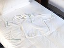 お子様用パジャマ(ワンサイズ)無料貸出あり。ご希望の場合はご連絡ください。