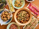 【朝食】地元産や旬の食材をたっぷり使ったビュッフェ