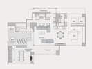 間取り図:ペントハウスオーシャンビュー(WEST棟)Penthouse Ocean View
