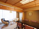 【和洋室】(和室+ツイン)64u/川側/3世代グループ旅に