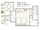 105号室 桃 平面図