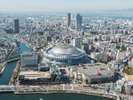 京セラドーム。オリックスの本拠地でライブ会場としても有名です。ドーム前駅まで大阪難波駅から4分。