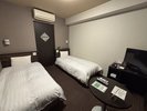 ◆禁煙コンパクトツインルーム◆17.1u(ベッド幅90cm×195cm×1台、100p×195p×1台)