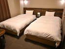 ◆禁煙ツインルーム◆20.3u(ベッド幅100cm×205cm×2台)