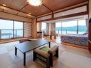 一面に広がる油谷湾の眺望にうっとり