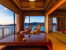 【夕凪の棟】角部屋に位置する「景観は当館随一」の和室特別室