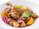 9月ランチメニュー★鴨肉のコンフィといろいろ野菜のロティ 白いんげん豆のソース