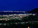 別府湾の夜景イメージ(海を望むお部屋からの景色)