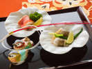 ◆夕食◆新春だけの装い。季節の恵みを大切に、魅せるお料理