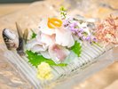 鮎料理コース:お造り