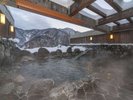 露天風呂から眺める冬の景色はまさに絶景!