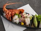 <9月〜10月のおすすめの一品>伊勢海老洗い 鮪 鯛【富士】