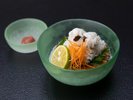 夏の味覚。鱧を使用した一品。