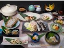 ●6月−9月の期間限定料理●贅沢な鱧づくしのランクUPコースです。