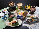 旬の海鮮をふんだんに使用した当館の基本コース