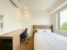 全120室の多様な部屋は全室WIFI完備。*画像はスタンダードダブル(ベッド幅160cm)