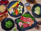 【BBQ】群馬の味覚や地元嬬恋村で収穫された新鮮な野菜をご用意しております。