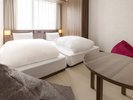 【スーペリアツイン 和洋室】ベッド2台をご用意。