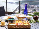 海光庵専用朝食晴れた日は希望でテラス朝食ができます