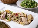 【朝食】秋 鶏と根菜のクリーム煮鶏肉と根菜をまろやかなクリームで味わう秋の朝ごはん