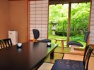 庭園特別室和室ベッドルーム檜風呂付