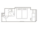 【ツインスタンダード1】客室平面図
