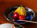 【夕食】爽やかな甘みを楽しむ、季節の水菓子
