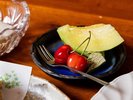 【夕食】爽やかな甘みを楽しむ、季節の水菓子