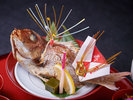 お食い初め膳 祝い鯛