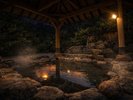 月待ちの湯側 露天風呂(夜)