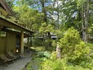 湯上りには自然豊かな中庭を、ベンチから眺めたり、散歩をお楽しみください