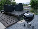 BBQ が楽しめるウッドデッキ3