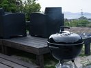 BBQ が楽しめるウッドデッキ2