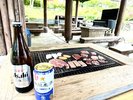 BBQとビールの組み合わせ!