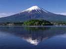 ■河口湖と富士山＜春＞(写真提供：富士河口湖　観光課)