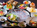 イカ&うに&佐賀牛会席/イカは水イカです(一例)