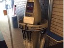 珍しいカサの自動販売機です(1本500円)