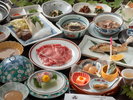 ■夕食一例|山形県産牛会席