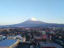 ホテルから望む富士山