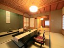 当館は全て数寄屋造りの二間続きの和室になります。画像は8畳+6畳和室タイプ☆※一例