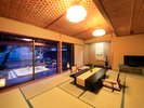 ■温泉露天風呂付特別室「鉄斎」は最大6名様までご利用いただけます。
