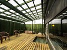 大浴場のウッドデッキですサウナ後にはそのまま外に出てトトノウのもオススメ(^^♪