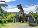 階段を上り、実際に恐竜のお腹の中を通ることができます