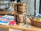 味わい深い木目調のデザインのオリオンビール木製マグカップ
