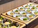【朝食】豆腐の肉みそ掛け・ポテトサラダ