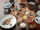 旬の食材を丁寧に使った、心と体に優しい和の朝ごはん。(一例)