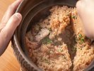 夕食|土鍋でふっくら炊き上げたご飯は格別の味わい(一例)