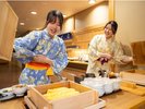【朝食】ハーフバイキング・出汁巻卵