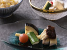 近江黒鶏の葱味噌焼き